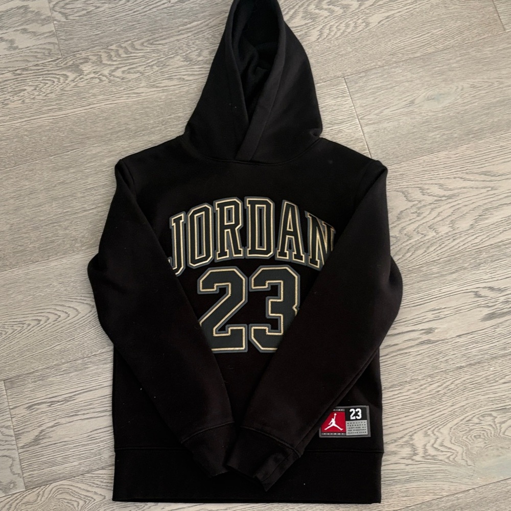Jordan Black and Gold Hoodie Sweater